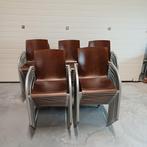 75 x stapelstoelen stackchairs partij stoelen, Huis en Inrichting, Stoelen, Ophalen, Gebruikt, Bruin, Vijf, Zes of meer stoelen