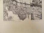 ets Hanswijkkerk Fonteinbrug, Mechelen, Alex Depaepe, 1978, Antiek en Kunst, Kunst | Etsen en Gravures, Verzenden