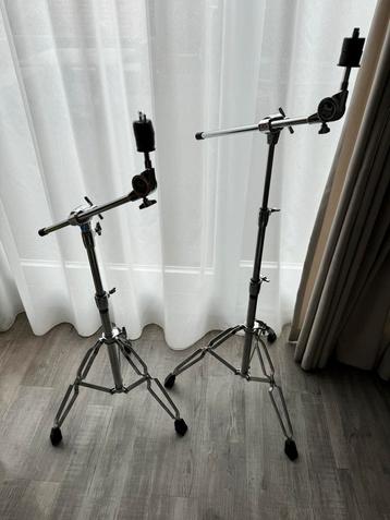 Pearl boom stands + arms (ZIE BESCHRIJVING)