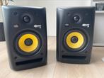 2 x KRK Rokit 5 rpg 2 monitor speakers, Zo goed als nieuw, Minder dan 60 watt, Front, Rear of Stereo speakers, Ophalen