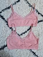 2 nieuwe BH'S/tops naadloos met kant roze maat 44, Ophalen of Verzenden, Roze, BH