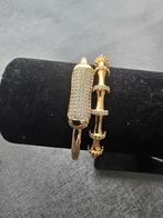 Dames armband, Nieuw, Met strass, Goud, Overige materialen