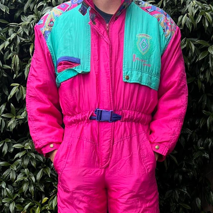 Vintage Retro Skipak (M), Kleding | Dames, Wintersportkleding, Gedragen, Pak, Maat 38/40 (M), Ophalen of Verzenden