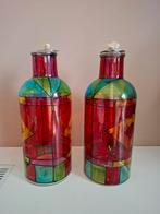 2 mooie flessen, olielampen, nieuw!, Huis en Inrichting, Woonaccessoires | Kandelaars en Kaarsen, Ophalen of Verzenden, Nieuw