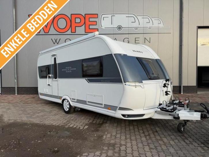 Hobby Excellent 540 UL MOVER CAS.LUIFEL TENT ETC, Caravans en Kamperen, Caravans, Bedrijf, tot en met 4, Rondzit, Hobby, 2 aparte bedden