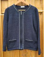 Germaine donkerblauw vest met rits & gouden accenten maat L, Ophalen of Verzenden, Zo goed als nieuw, Maat 38/40 (M), Blauw