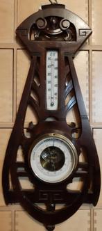 Antieke houten barometer / weerstation. Bieden v.a. € 30,-, Gebruikt, Ophalen of Verzenden, Barometer