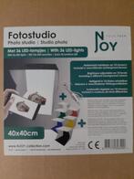 Fotostudio met LED en diverse achtergrondkleuren, Ophalen, Nieuw, Complete fotostudio