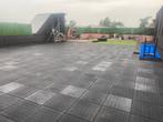 Rubber tegels / Rubberen tegels 50 x 50 x 3cm  pg verbinding, Tuin en Terras, Tegels en Klinkers, Ophalen, Stuntgras, Rubber, Nieuw