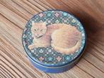 Prachtig Vintage Blikje met rode kat Lesley Anne Ivory Cats, Verzamelen, Blikken, Verzenden, Gebruikt, Overige, Overige merken