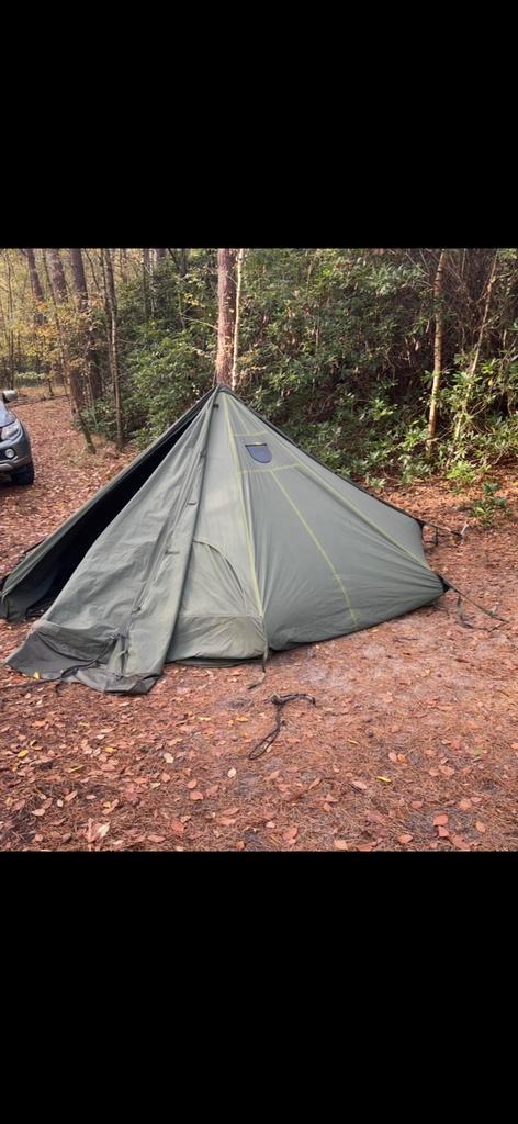 Savotta Hawu 8 Tent met middenpaal en grondzeil, Caravans en Kamperen, Tenten, meer dan 6, Gebruikt, Ophalen of Verzenden