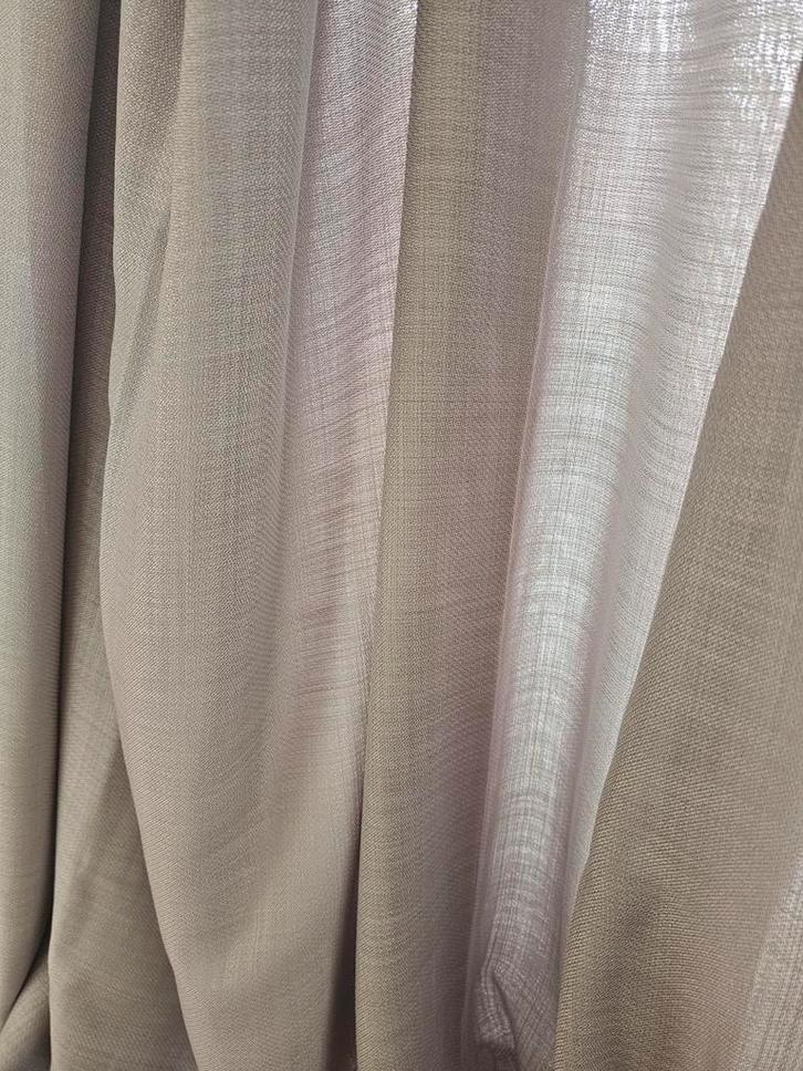 Gordijnen 237 hoog P20, Huis en Inrichting, Stoffering | Gordijnen en Lamellen, 200 cm of meer, 200 cm of meer, Grijs, Ophalen of Verzenden