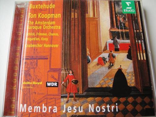 BUXTEHUDE Membra Jesu nostri CD ERATO KOOPMAN NIEUWSTAAT, Cd's en Dvd's, Cd's | Klassiek, Zo goed als nieuw, Orkest of Ballet