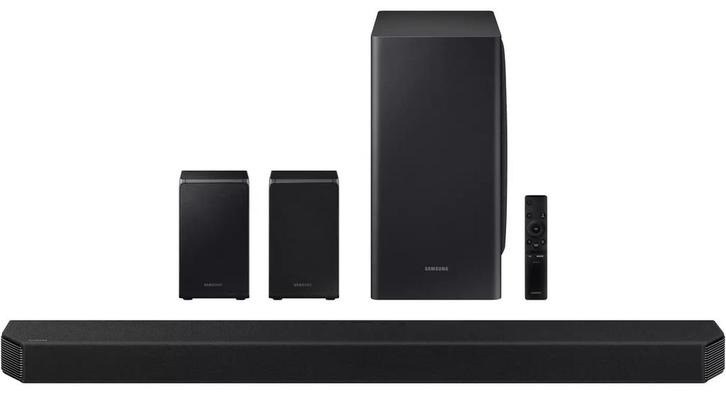 Samsung HW-Q950t dolby atmos 9.1.4 soundbar met sub en rear, Audio, Tv en Foto, Soundbars, Zo goed als nieuw, Bluetooth, Met externe subwoofer