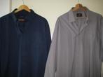 Heren Overhemd 54 TWEE: Blauw en Grijs samen 6,=, Ophalen of Verzenden, Zo goed als nieuw, Blauw, Overige halswijdtes