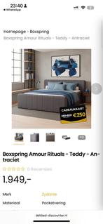 Nieuw bed teddy grijs 140x200, Tickets en Kaartjes, Eén persoon, Cadeaubon