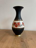 Waldershof Bavaria Vaas - 22K Goud, Handgemaakt, Ophalen, Gebruikt, Zwart, Aardewerk of Porselein