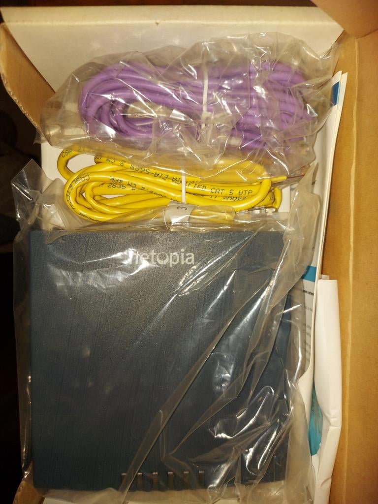 Netopia 3346NEU-ENT ADSL Modem/Router - 4 Poorts, Ophalen of Verzenden, Gebruikt, Router met modem, Netopia