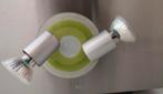 2 spots plafond lamp, Huis en Inrichting, Lampen | Spots, Ophalen, Zo goed als nieuw, Metaal of Aluminium