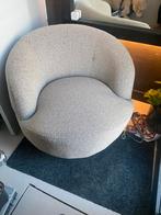 Fauteuil draaibaar, grijs, loods5  teddy stof, boucle, Huis en Inrichting, Fauteuils, Verzenden, Zo goed als nieuw, Stof