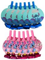 Stitch en Angel rolfluitjes Thema Stitch versieringen, Ophalen of Verzenden, Nieuw, Versiering, Verjaardag