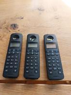 Draadloze telefoon set (3x)  voor vaste lijn - Philips D210, Ophalen, Gebruikt, 3 handsets