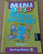 Mini loco hersen krakers denkspelletjes groep 4, Ophalen of Verzenden, Zo goed als nieuw