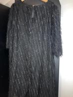 Franka tuniek jurk zwart met lurex draadje mt 46 nieuw, Ophalen of Verzenden, Zo goed als nieuw, Zwart, Jurk