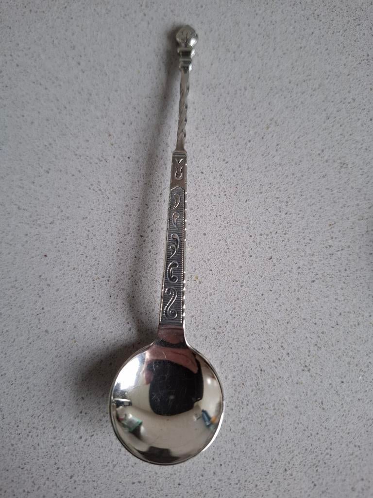 Suikerlepeltje met gedetailleerd handvat, Ophalen of Verzenden