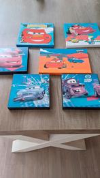 Disney Cars Schilderijtjes - 6 Stuks, Minder dan 50 cm, Ophalen of Verzenden, Zo goed als nieuw, Schilderij