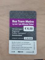 6 OV KAARTJES/TRAM /METRO/BUS, Bus, Metro of Tram, Algemeen kaartje