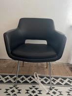 Vintage fateuil / stoel, Gebruikt, Ophalen of Verzenden, Moderne, Zwart