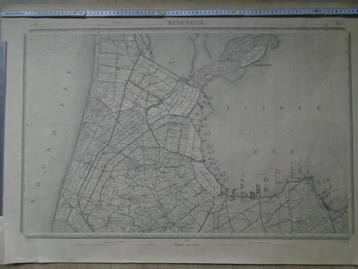 Stafkaart Medemblik grote topografische kaart 1858 1918 