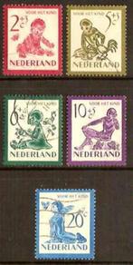 Nederland NVPH nr 563/7 gestempeld Kinderpostzegels 1950, Verzenden, Na 1940, Gestempeld