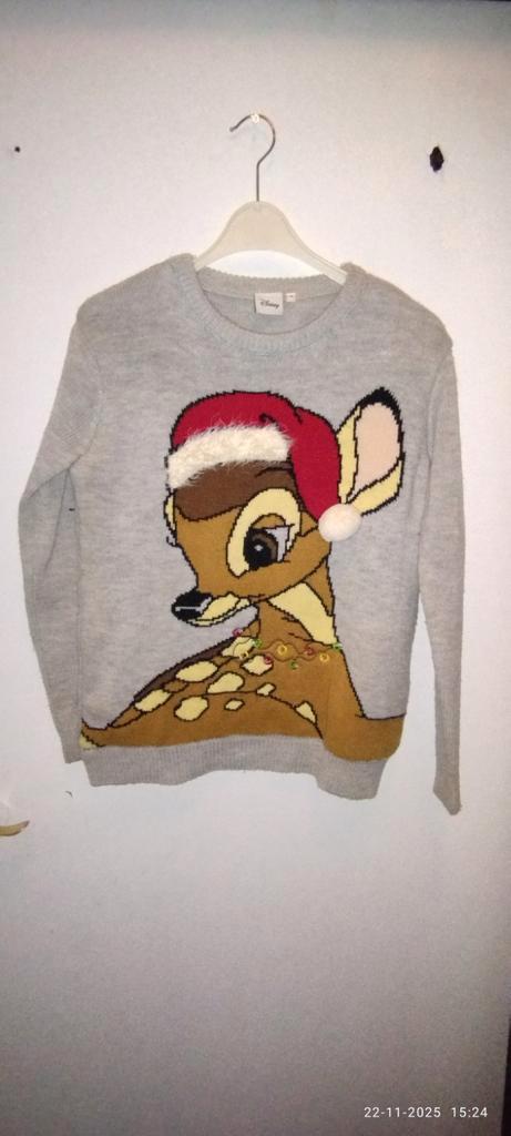 Vintage Disney Trui met Lampjes, Kleding | Dames, Truien en Vesten, Gedragen, Maat 38/40 (M), Grijs, Ophalen of Verzenden