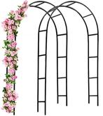 2x Rozenboog rozen boog tuinboog staal zwart GRATIS BEZORGD!, Tuin en Terras, Met poort, Verzenden, Nieuw, Sierhekwerk