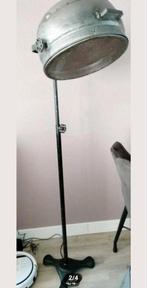 Unieke handmade VINTAGE INDUSTRIAL staande schemerlamp, Huis en Inrichting, Lampen | Vloerlampen, Ophalen of Verzenden, Zo goed als nieuw