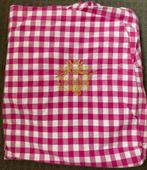 Blond Amsterdam 1 persoons roze geruit hoeslaken, Eenpersoons, Hoeslaken of Sloop, Ophalen of Verzenden, Zo goed als nieuw