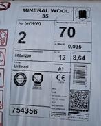 glaswol isolatie, Doe-het-zelf en Verbouw, Isolatie en Afdichting, 4 tot 8 cm, Nieuw, Ophalen of Verzenden, 15 m² of meer