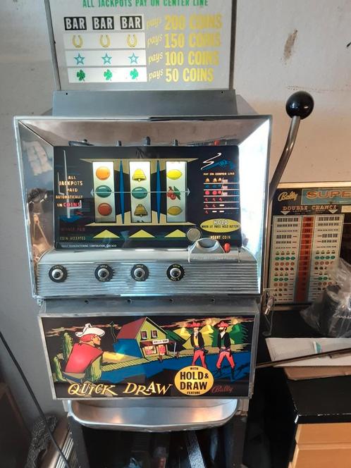 Bally slotmachine Quick draw, Verzamelen, Automaten | Gokkasten en Fruitautomaten, Gebruikt, Ophalen