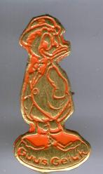 Guus Geluk oranje op koper Walt Disney speldjes( R_108 ), Verzamelen, Verzenden, Nieuw, Figuurtje, Speldje of Pin