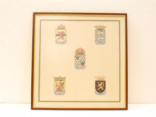 prent geborduurde wapens/embleem 30883, Verzamelen, Ansichtkaarten | Nederland, Ongelopen, Noord-Holland, Ophalen