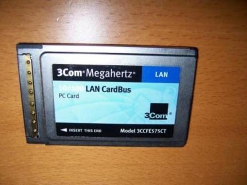3Com Megahertz 10-100 LAN CardBus [N144.1329]3, Computers en Software, Netwerkkaarten, Gebruikt, Extern, Ophalen