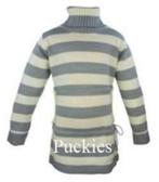 Maat 104 *SALE* Gebreide trui/tuniek grijs/wit *NieuW*, Kinderen en Baby's, Kinderkleding | Maat 104, Meisje, Trui of Vest, Nieuw