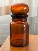 Vintage Bruine Glazen Apothekerspot, Antiek en Kunst, Antiek | Glas en Kristal, Ophalen of Verzenden