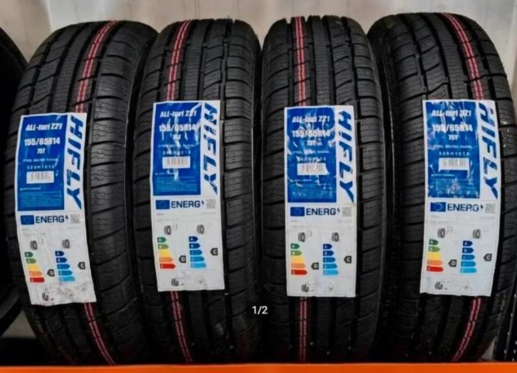 Nieuwe all season banden 155/65R14 1556514 incl montage, Auto-onderdelen, Banden en Velgen, Band(en), All Season, 14 inch, 155 mm