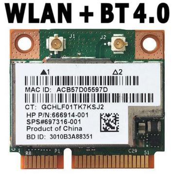 HP ThinClient t620 Wireless N + Bluetooth 4.0 Mini PCIe Card