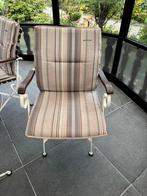 Tuinset met tafel, stoelen & kussens, Ophalen, Gebruikt, Metaal