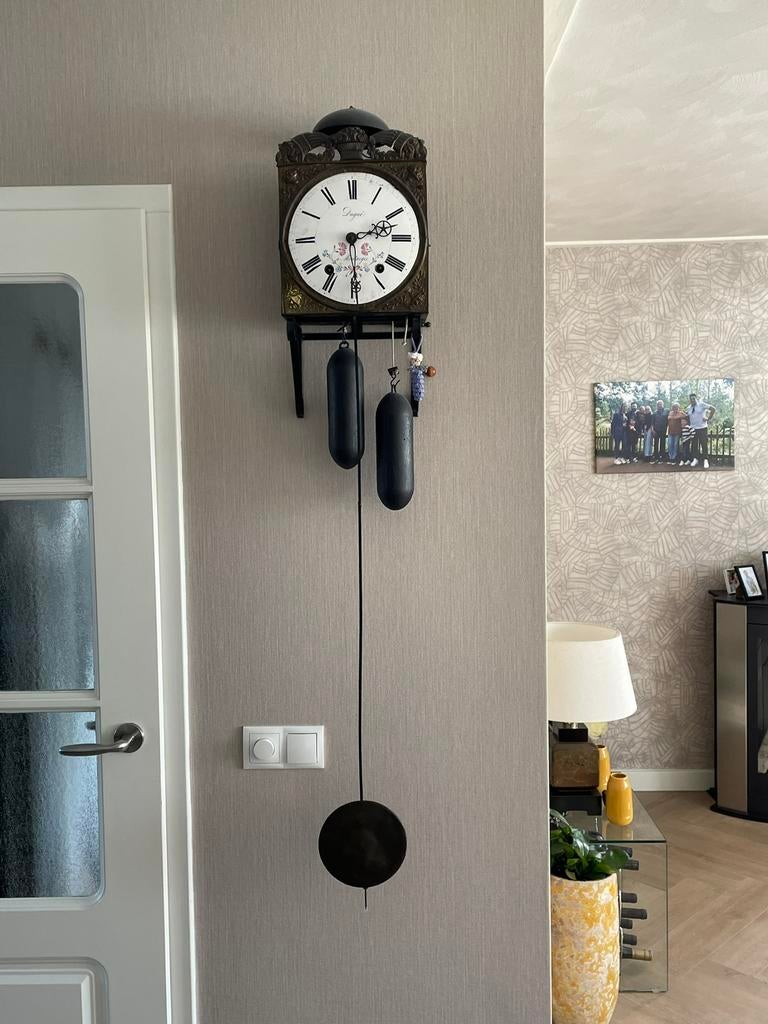 Boeren Comtoise klok, Antiek en Kunst, Antiek | Klokken, Ophalen of Verzenden