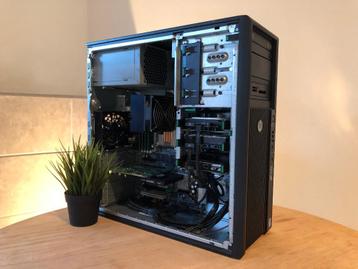  PC met 2 monitoren -  8 core - 32 Gb - 1.5 Tb - Win 11 beschikbaar voor biedingen